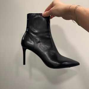Jeffrey Campbell Sleek Black Ankle Booties
